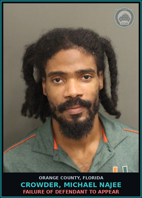 Booking mugshot of CROWDER, MICHAEL NAJEE in Orange County