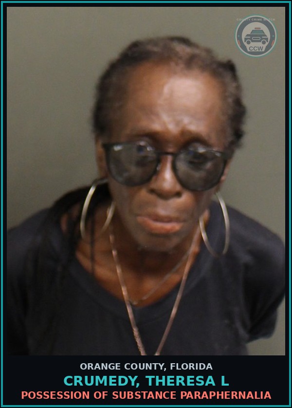 Booking mugshot of CRUMEDY, THERESA L in Orange County
