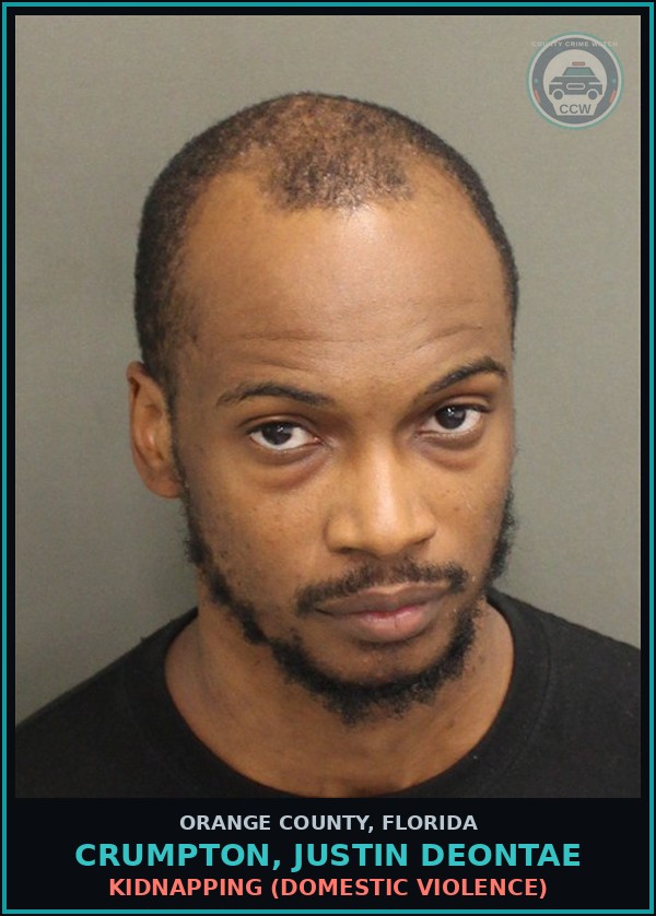 Booking mugshot of CRUMPTON, JUSTIN DEONTAE in Orange County