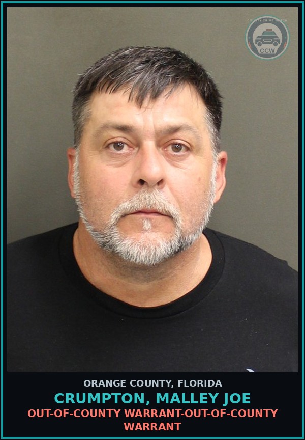 Booking mugshot of CRUMPTON, MALLEY JOE in Orange County
