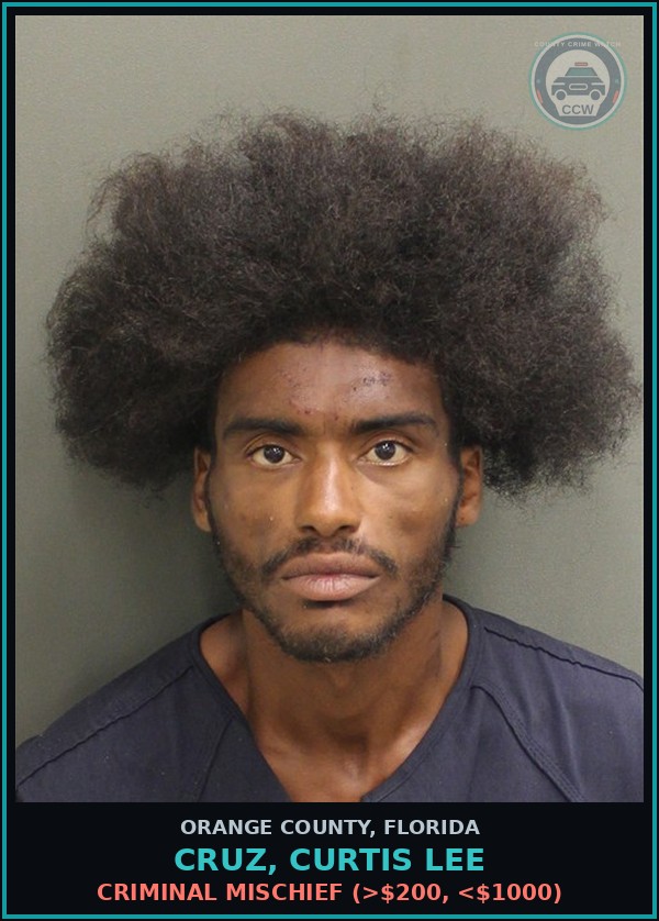 Booking mugshot of CRUZ, CURTIS LEE in Orange County