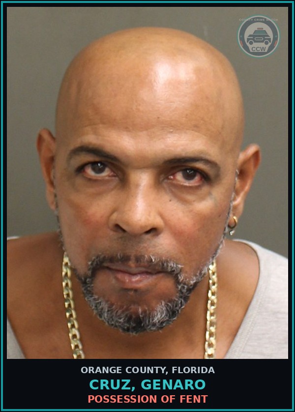 Booking mugshot of CRUZ, GENARO in Orange County