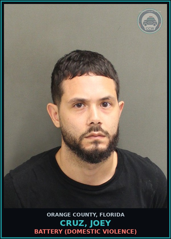 Booking mugshot of CRUZ, JOEY in Orange County