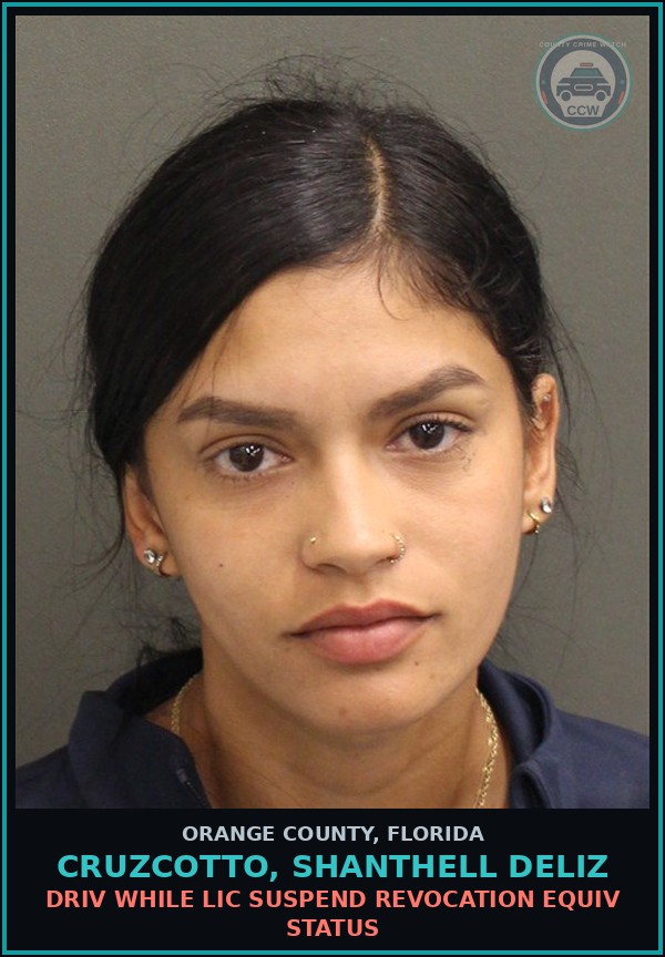 Booking mugshot of CRUZCOTTO, SHANTHELL DELIZ in Orange County
