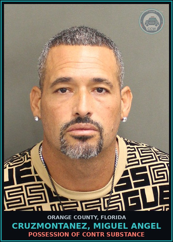 Booking mugshot of CRUZMONTANEZ, MIGUEL ANGEL in Orange County
