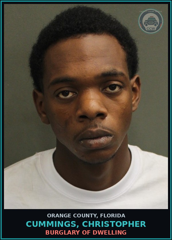 Booking mugshot of CUMMINGS, CHRISTOPHER in Orange County