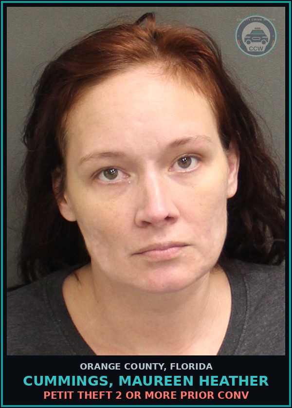 Booking mugshot of CUMMINGS, MAUREEN HEATHER in Orange County