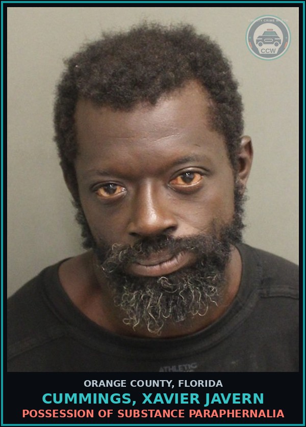 Booking mugshot of CUMMINGS, XAVIER JAVERN in Orange County