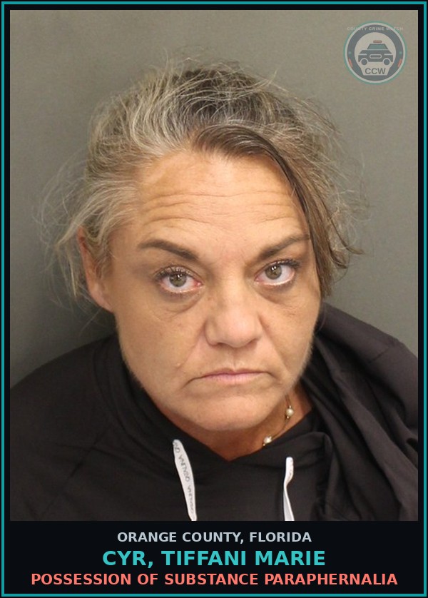 Booking mugshot of CYR, TIFFANI MARIE in Orange County