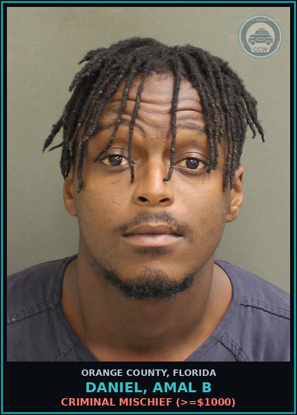 Booking mugshot of DANIEL, AMAL B in Orange County