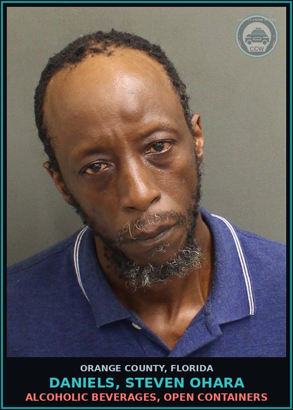 Booking mugshot of DANIELS, STEVEN OHARA in Orange County