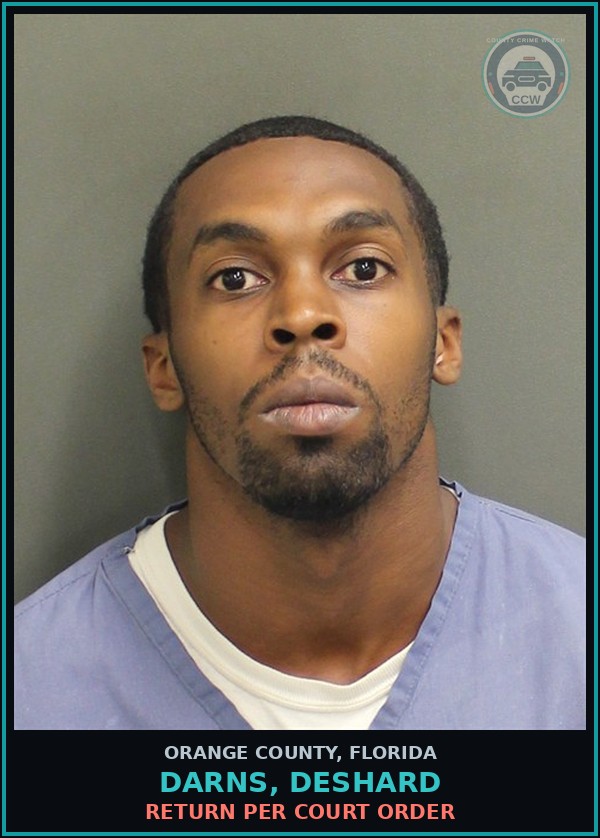Booking mugshot of DARNS, DESHARD in Orange County