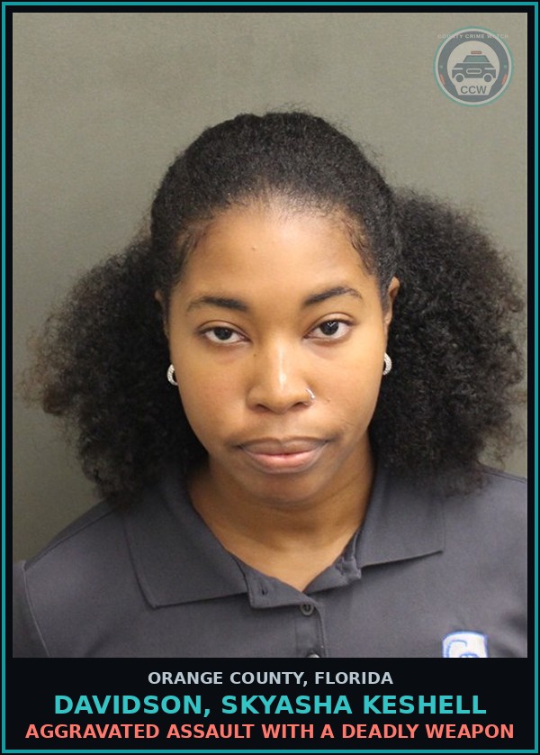 Booking mugshot of DAVIDSON, SKYASHA KESHELL in Orange County