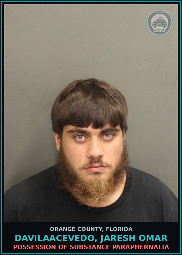 Booking mugshot of DAVILAACEVEDO, JARESH OMAR in Orange County