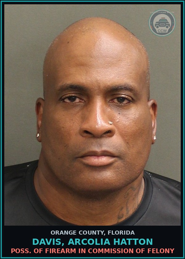 Booking mugshot of DAVIS, ARCOLIA HATTON in Orange County