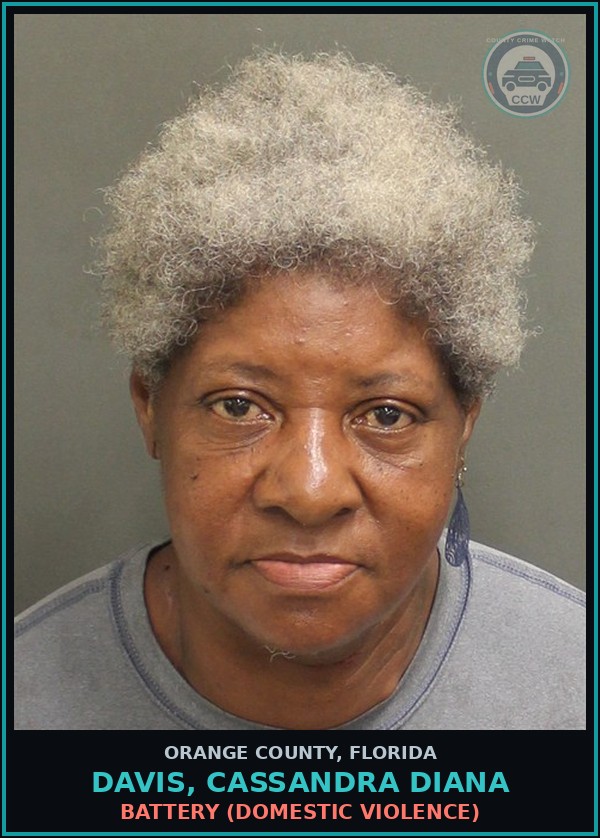 Booking mugshot of DAVIS, CASSANDRA DIANA in Orange County