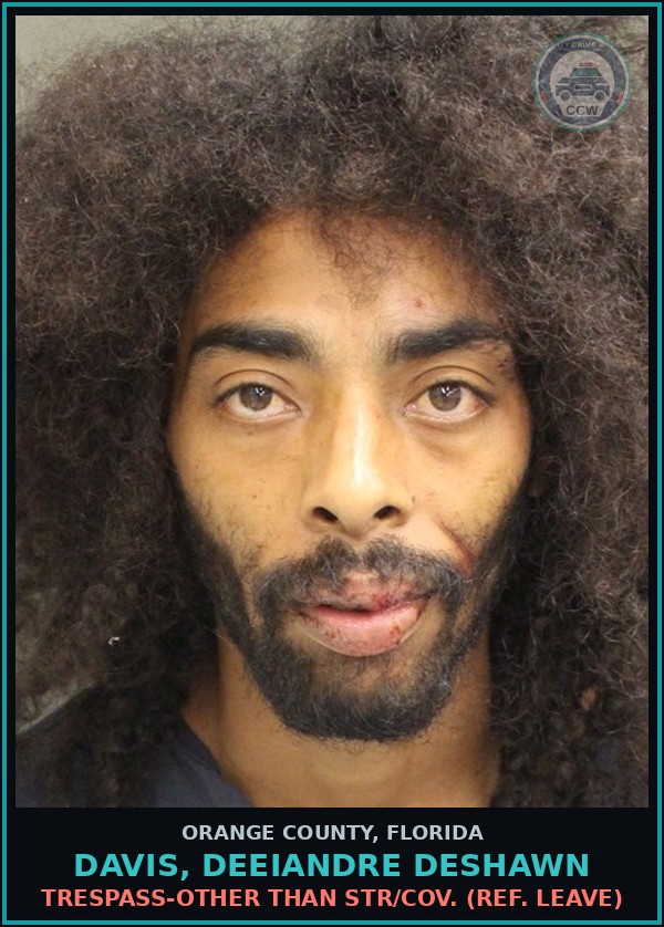 Booking mugshot of DAVIS, DEEIANDRE DESHAWN in Orange County