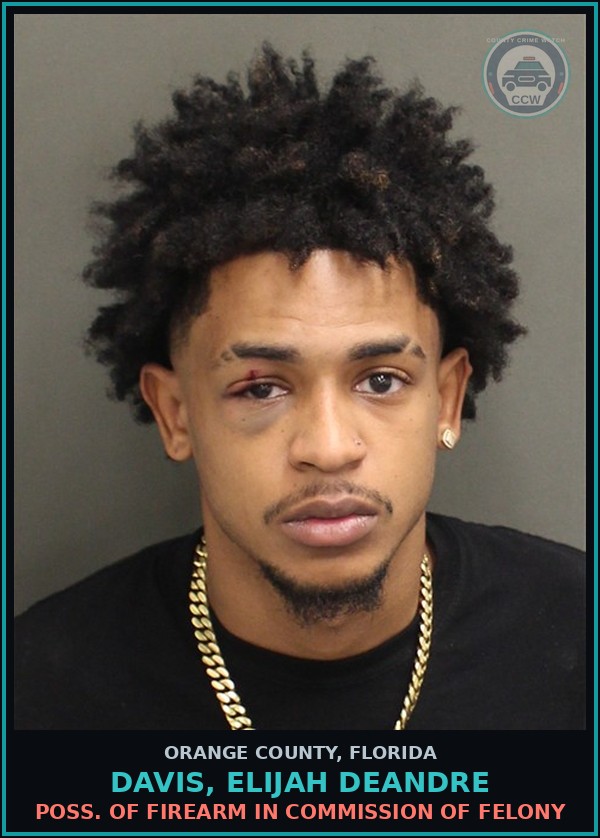 Booking mugshot of DAVIS, ELIJAH DEANDRE in Orange County