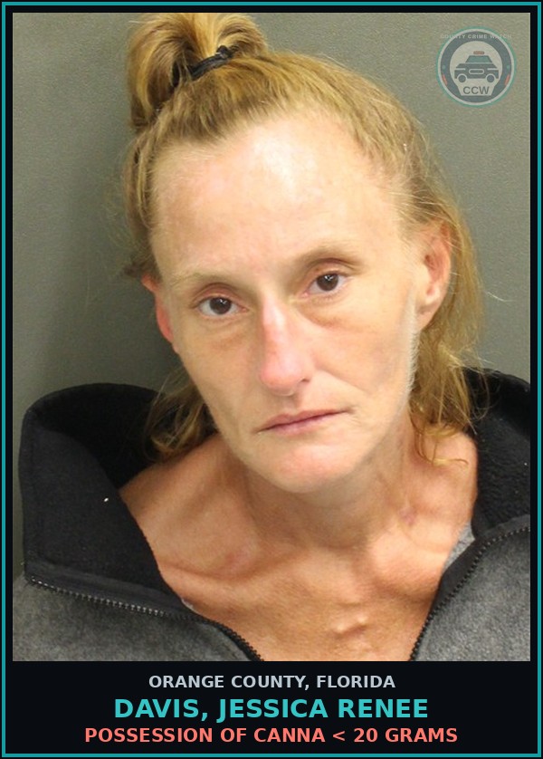 Booking mugshot of DAVIS, JESSICA RENEE in Orange County