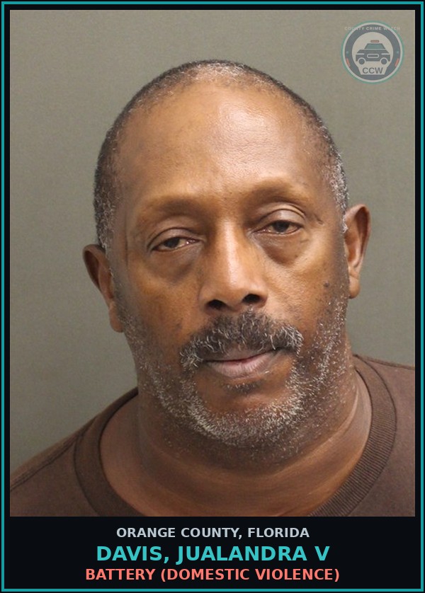 Booking mugshot of DAVIS, JUALANDRA V in Orange County