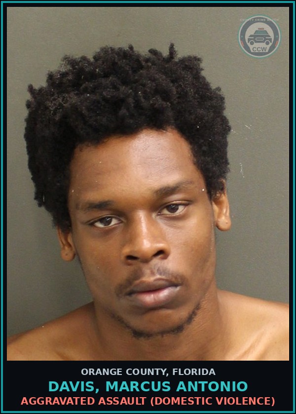 Booking mugshot of DAVIS, MARCUS ANTONIO in Orange County