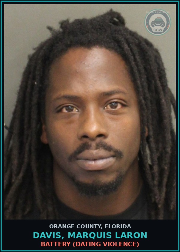 Booking mugshot of DAVIS, MARQUIS LARON in Orange County