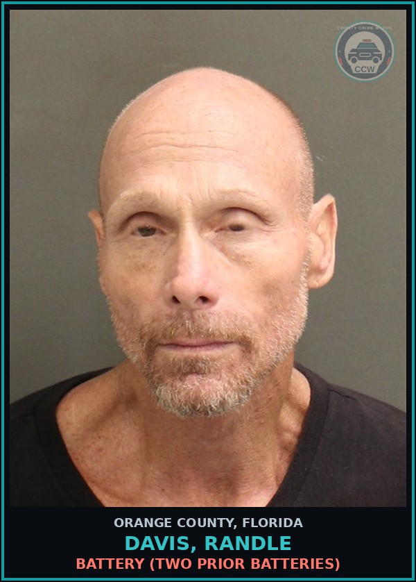 Booking mugshot of DAVIS, RANDLE in Orange County