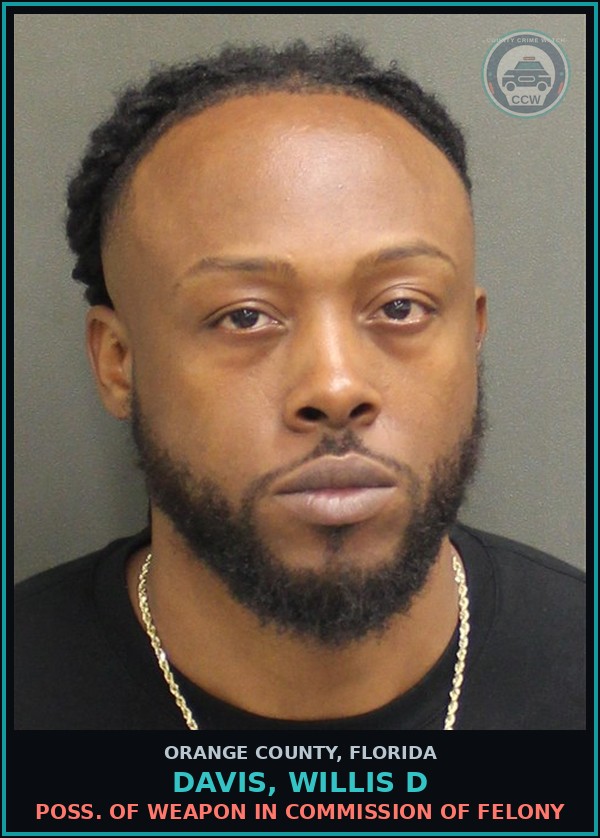 Booking mugshot of DAVIS, WILLIS D in Orange County