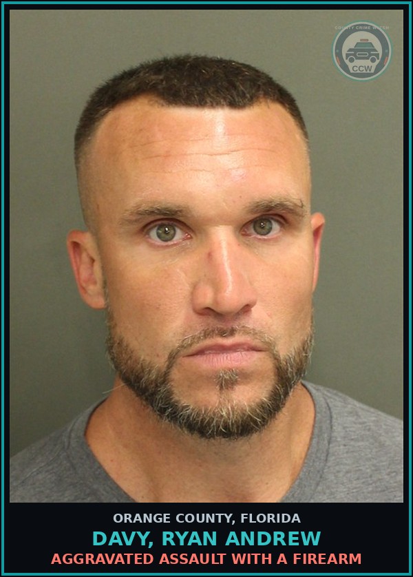 Booking mugshot of DAVY, RYAN ANDREW in Orange County