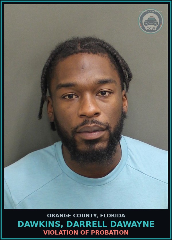 Booking mugshot of DAWKINS, DARRELL DAWAYNE in Orange County