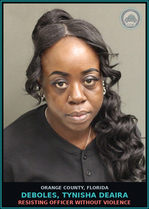 Booking mugshot of DEBOLES, TYNISHA DEAIRA in Orange County