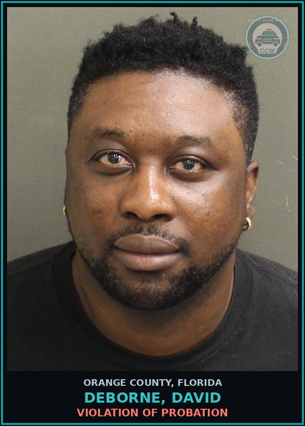 Booking mugshot of DEBORNE, DAVID in Orange County