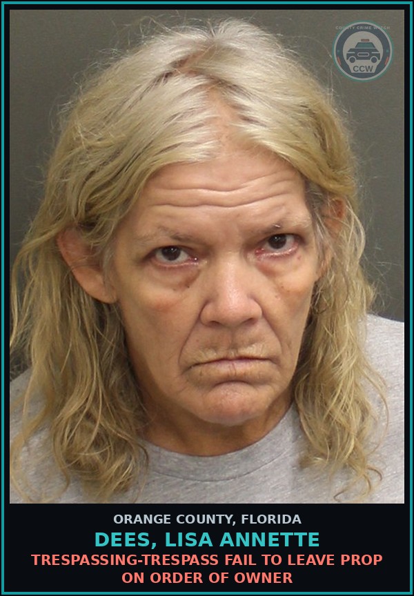 Booking mugshot of DEES, LISA ANNETTE in Orange County