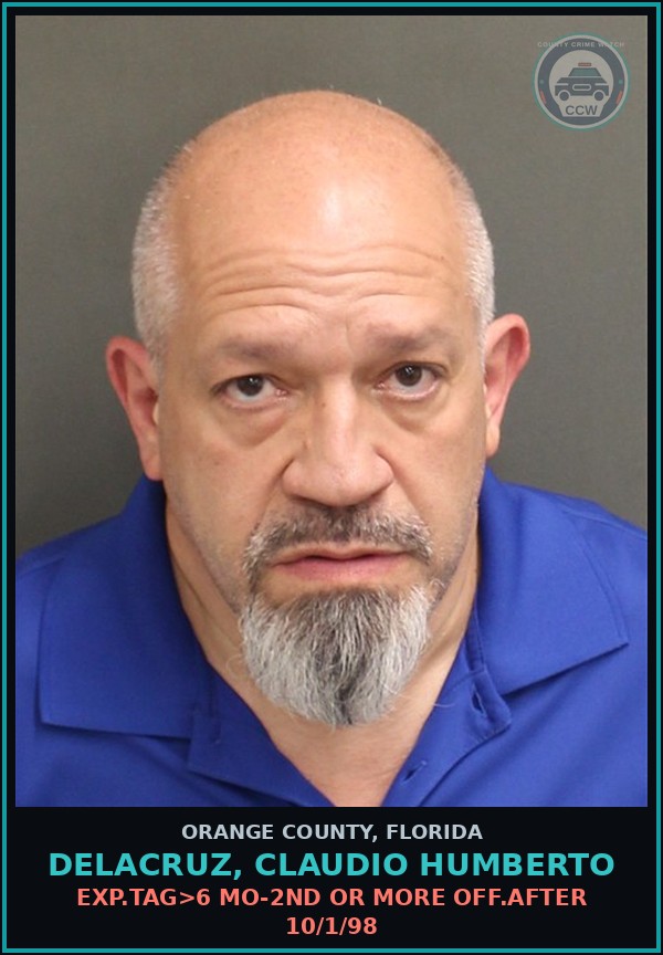Booking mugshot of DELACRUZ, CLAUDIO HUMBERTO in Orange County