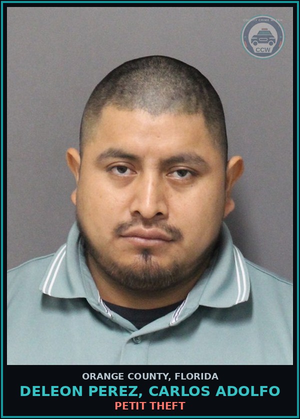 Booking mugshot of DELEON PEREZ, CARLOS ADOLFO in Orange County