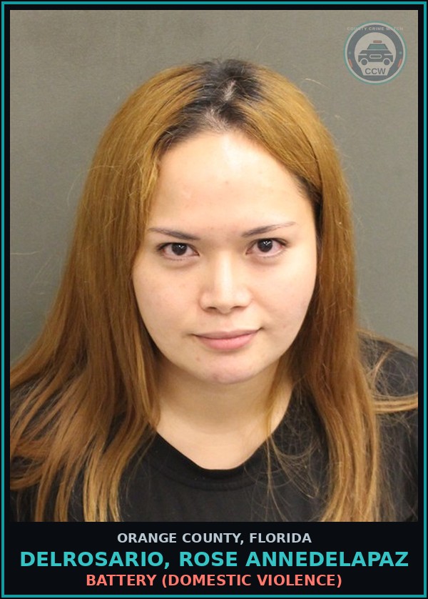 Booking mugshot of DELROSARIO, ROSE ANNEDELAPAZ in Orange County