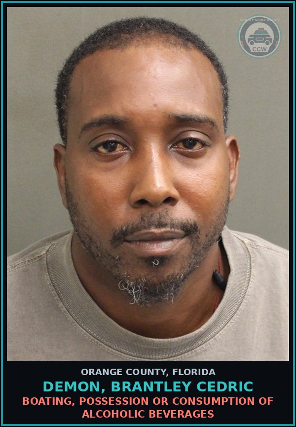 Booking mugshot of DEMON, BRANTLEY CEDRIC in Orange County