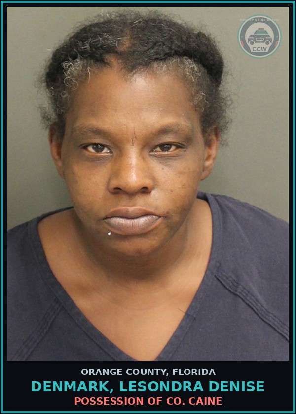 Booking mugshot of DENMARK, LESONDRA DENISE in Orange County