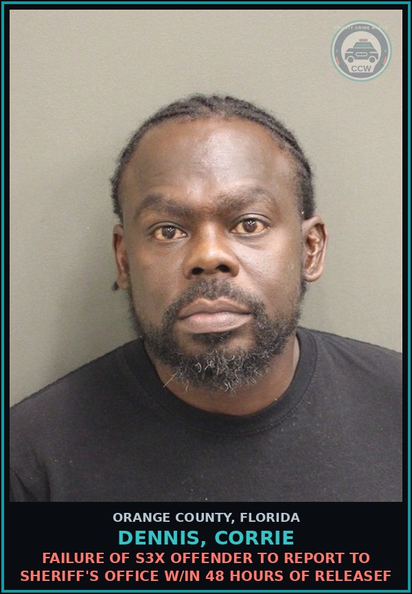 Booking mugshot of DENNIS, CORRIE in Orange County