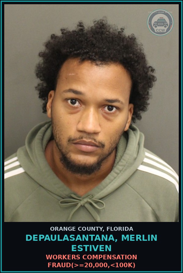Booking mugshot of DEPAULASANTANA, MERLIN ESTIVEN in Orange County