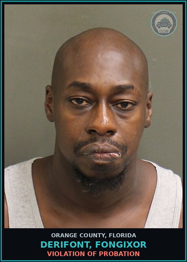 Booking mugshot of DERIFONT, FONGIXOR in Orange County
