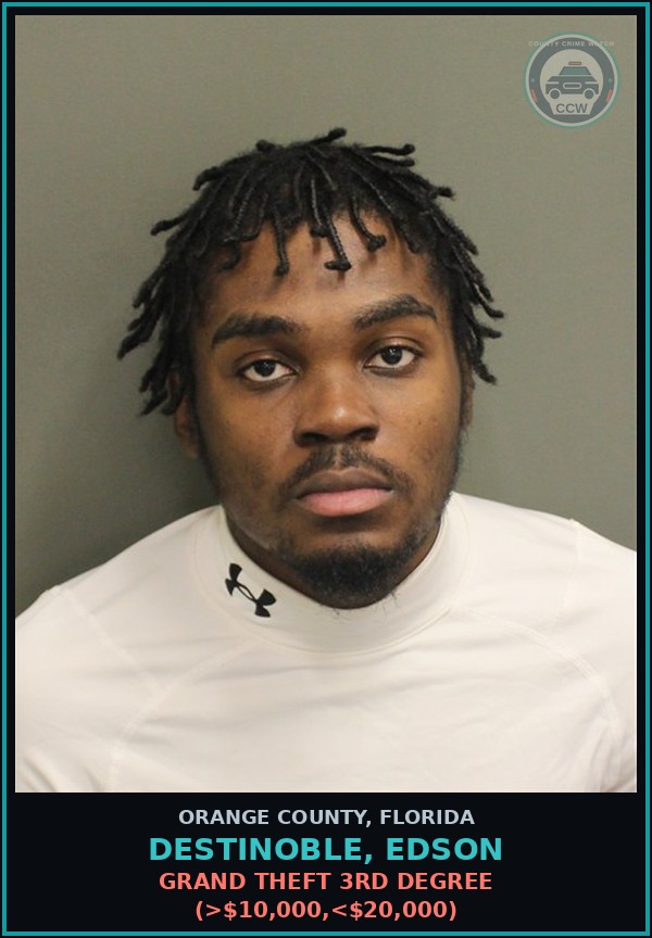 Booking mugshot of DESTINOBLE, EDSON in Orange County