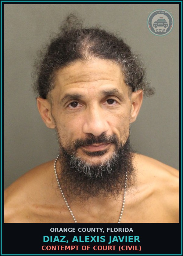 Booking mugshot of DIAZ, ALEXIS JAVIER in Orange County