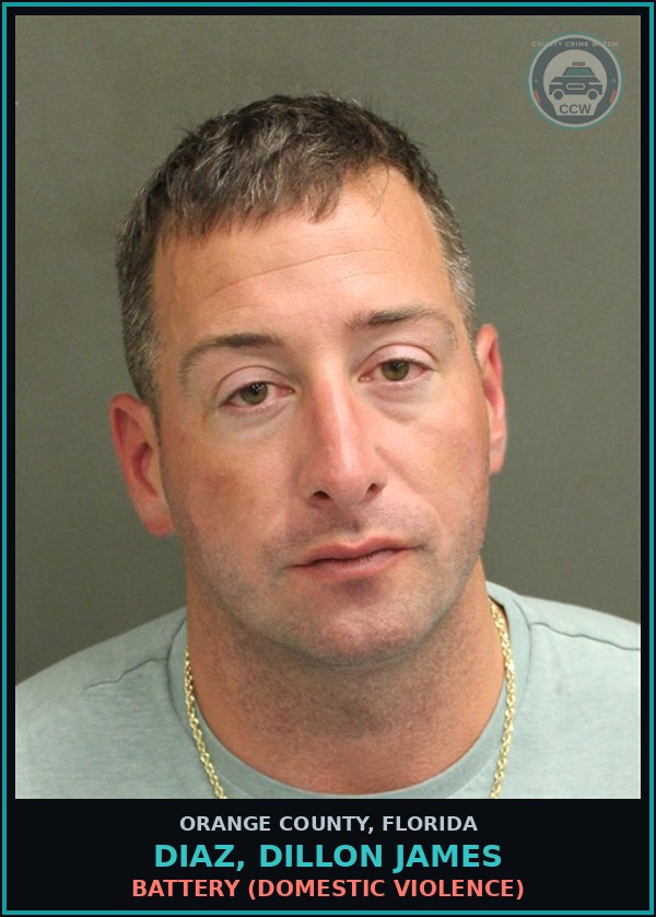 Booking mugshot of DIAZ, DILLON JAMES in Orange County