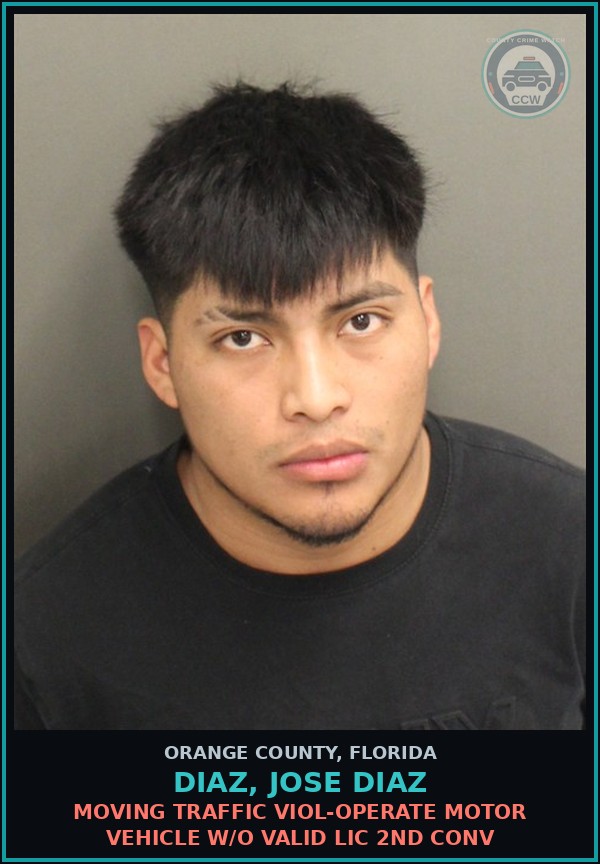 Booking mugshot of DIAZ, JOSE DIAZ in Orange County
