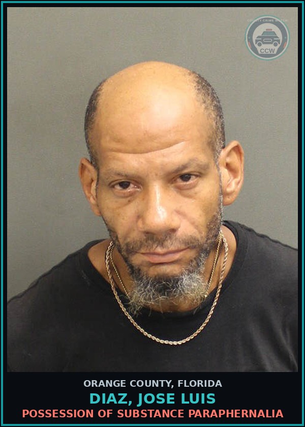 Booking mugshot of DIAZ, JOSE LUIS in Orange County