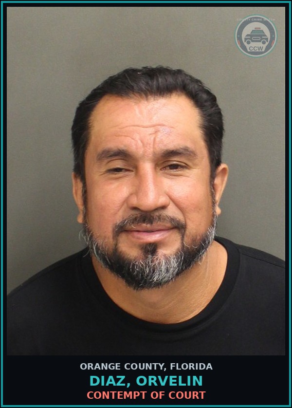 Booking mugshot of DIAZ, ORVELIN in Orange County
