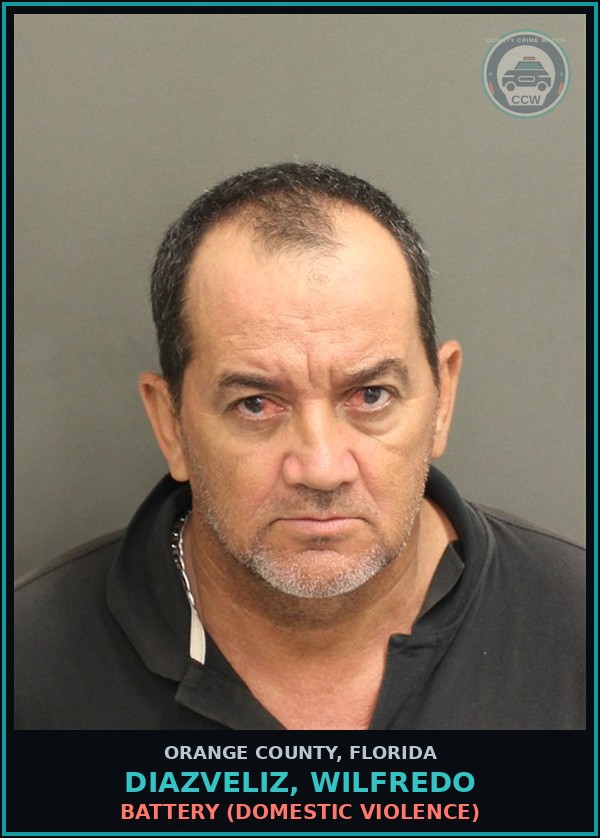 Booking mugshot of DIAZVELIZ, WILFREDO in Orange County