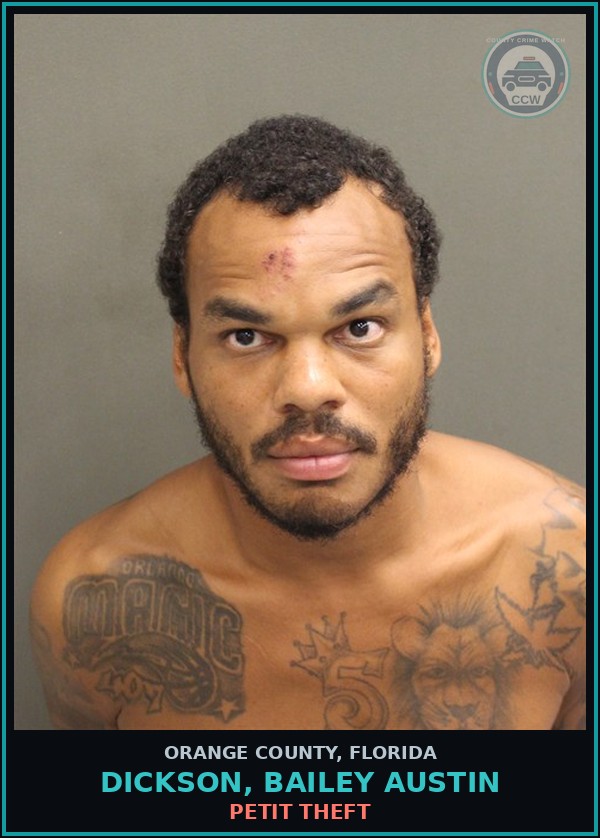 Booking mugshot of DICKSON, BAILEY AUSTIN in Orange County