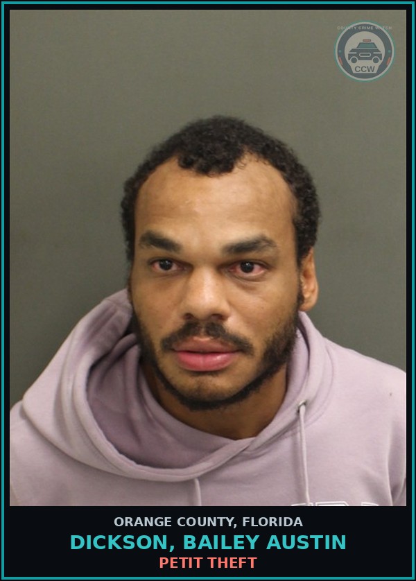 Booking mugshot of DICKSON, BAILEY AUSTIN in Orange County
